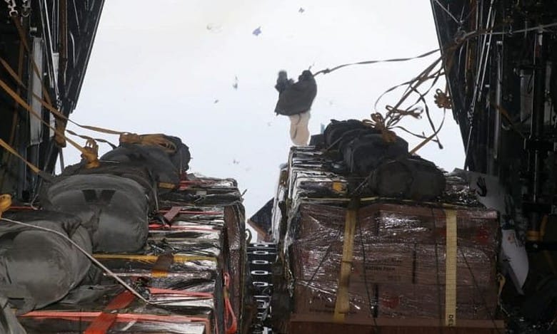 Jordan, US conduct joint aid airdrops to Gaza