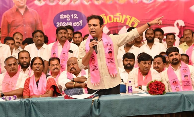 KTR accuses Congress of drought in Telangana, disputes rain deficit claim