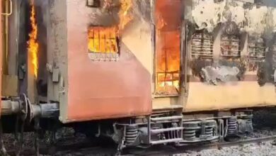 Video: Major fire at Kazipet railway station in Telangana
