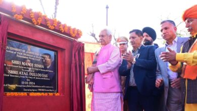 Laid the foundation stone of PoJK Bhawan at Suketar Jammu,