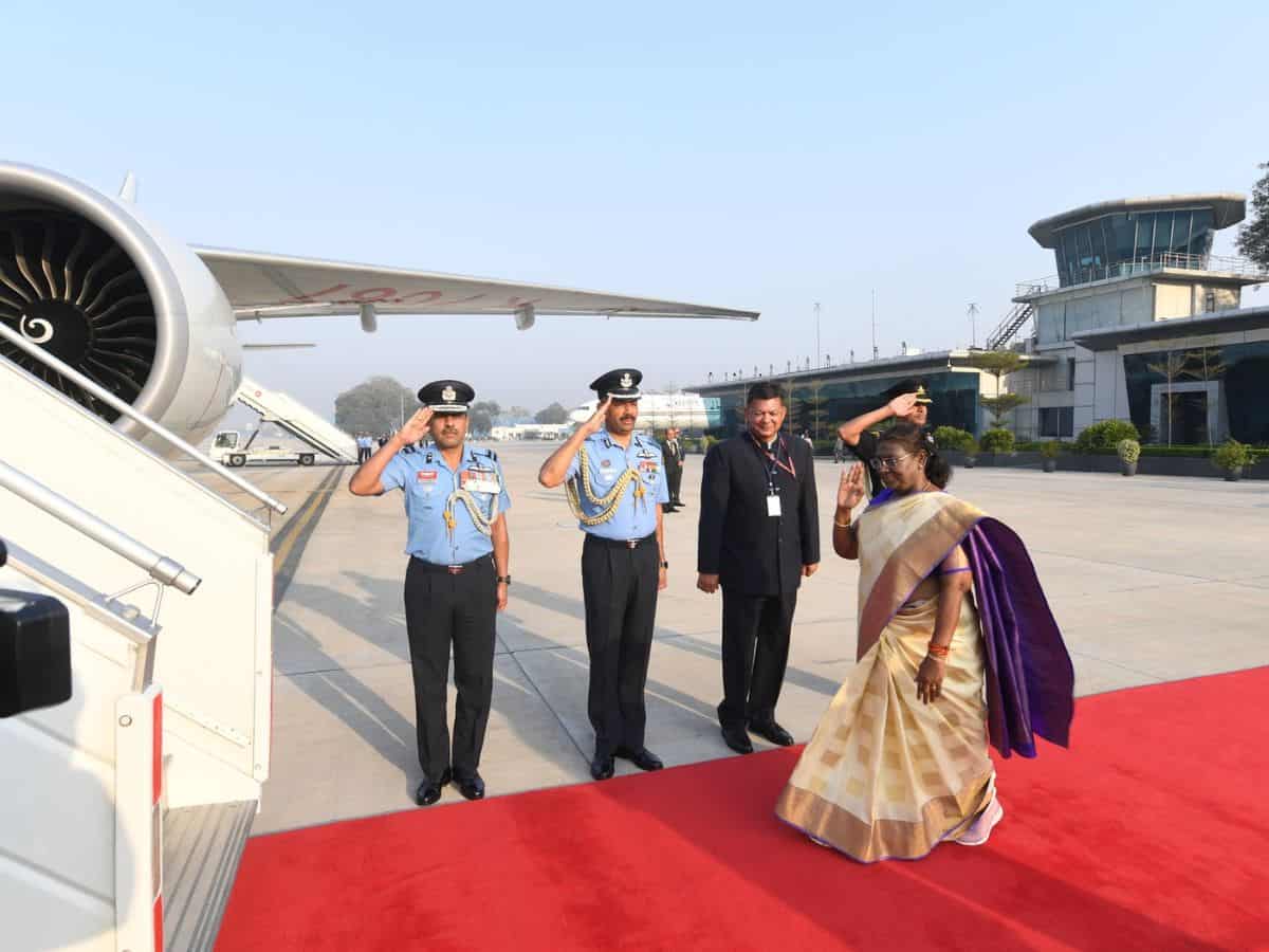 President Droupadi Murmu departs for her first State visit to Mauritius.