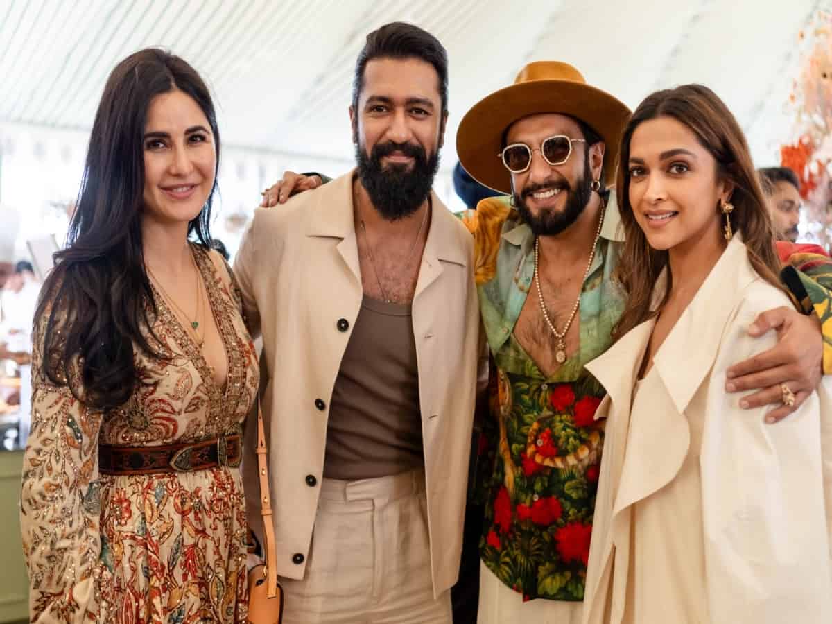 Rare photo: Deepika, Katrina, Vicky and Ranveer clicked together