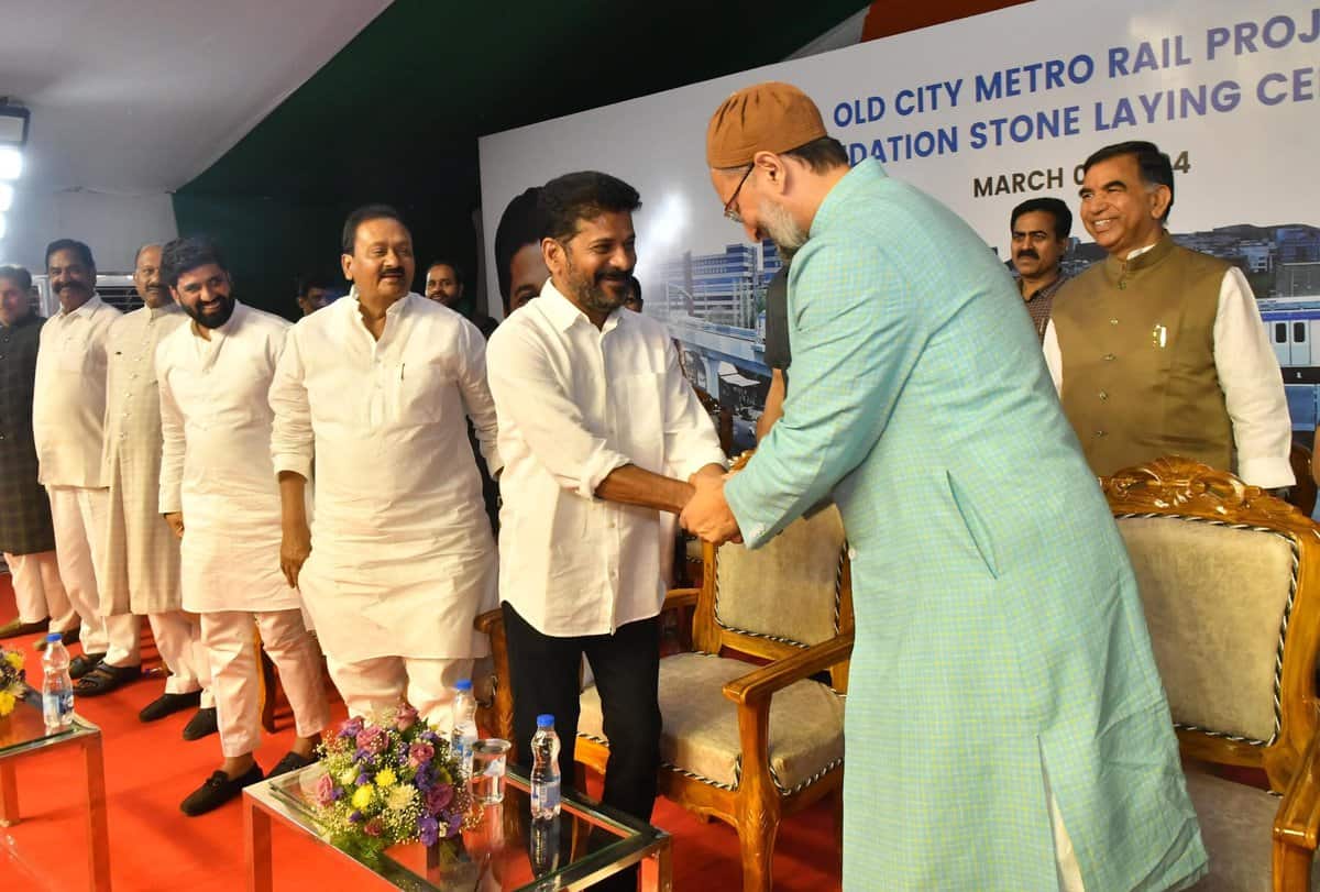 Telangana: Owaisi raises voice for 140 Cr Indians, says CM Revanth