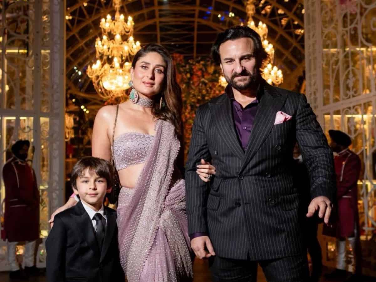 Kareena Kapoor, Saif Ali Khan with Taimur add royal touch at Anant Ambani, Radhika Merchant's pre-wedding celebrations