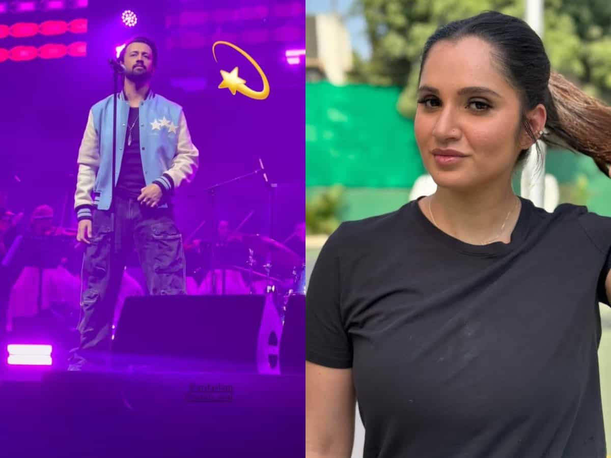 Sania Mirza attends Pak singer Atif Aslam's concert