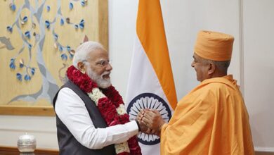 Swami Brahmaviharidas thanks PM Modi for overseeing BAPS temple project in Abu Dhabi