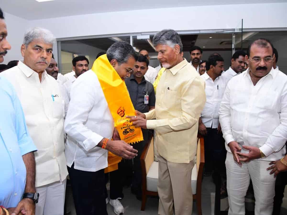 AP polls: Jolt to YSRCP as its MLA Krishna Prasad joins TDP