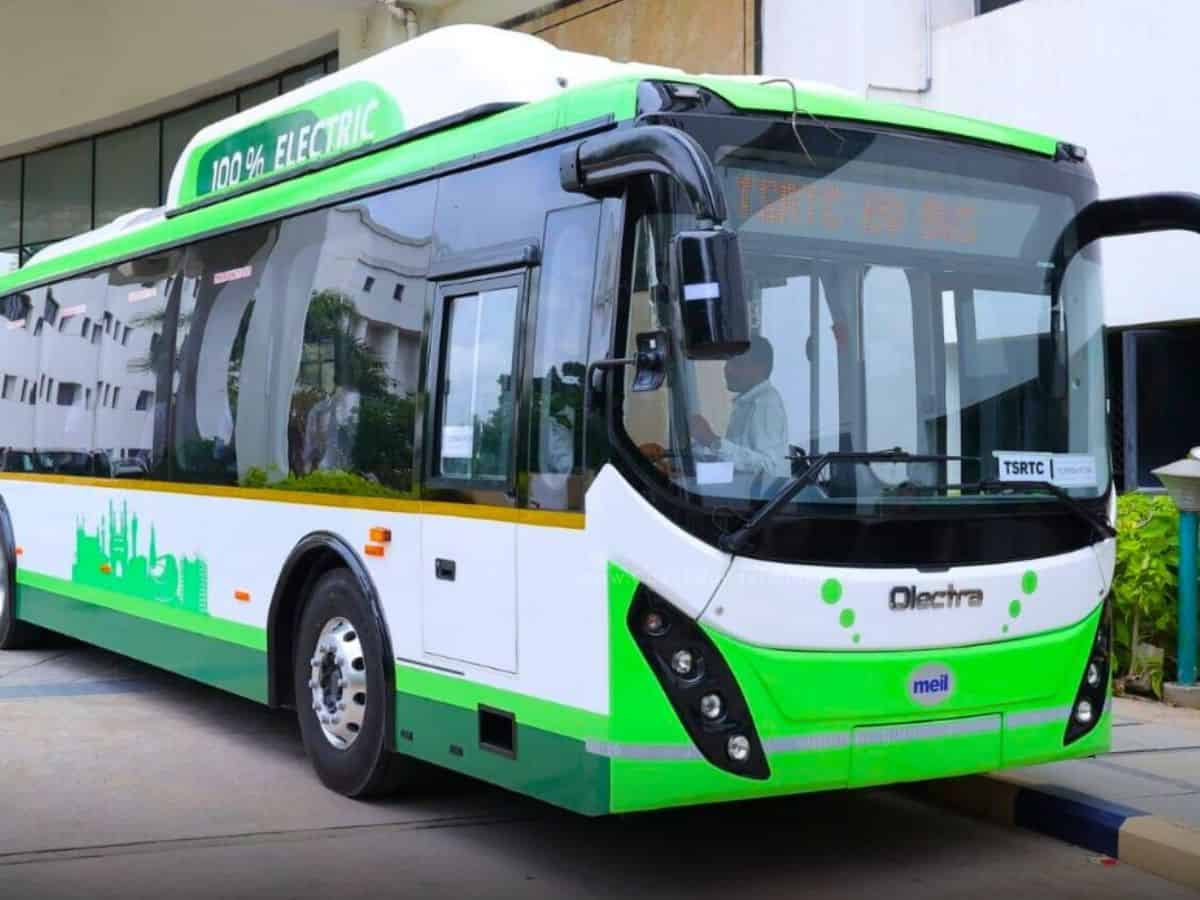 Hyderabad: 22 TSRTC Electric Green Metro Express buses flagged off