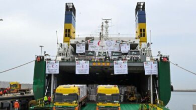 Video: Third UAE ship carrying aid for Gaza sets sail to Egypt