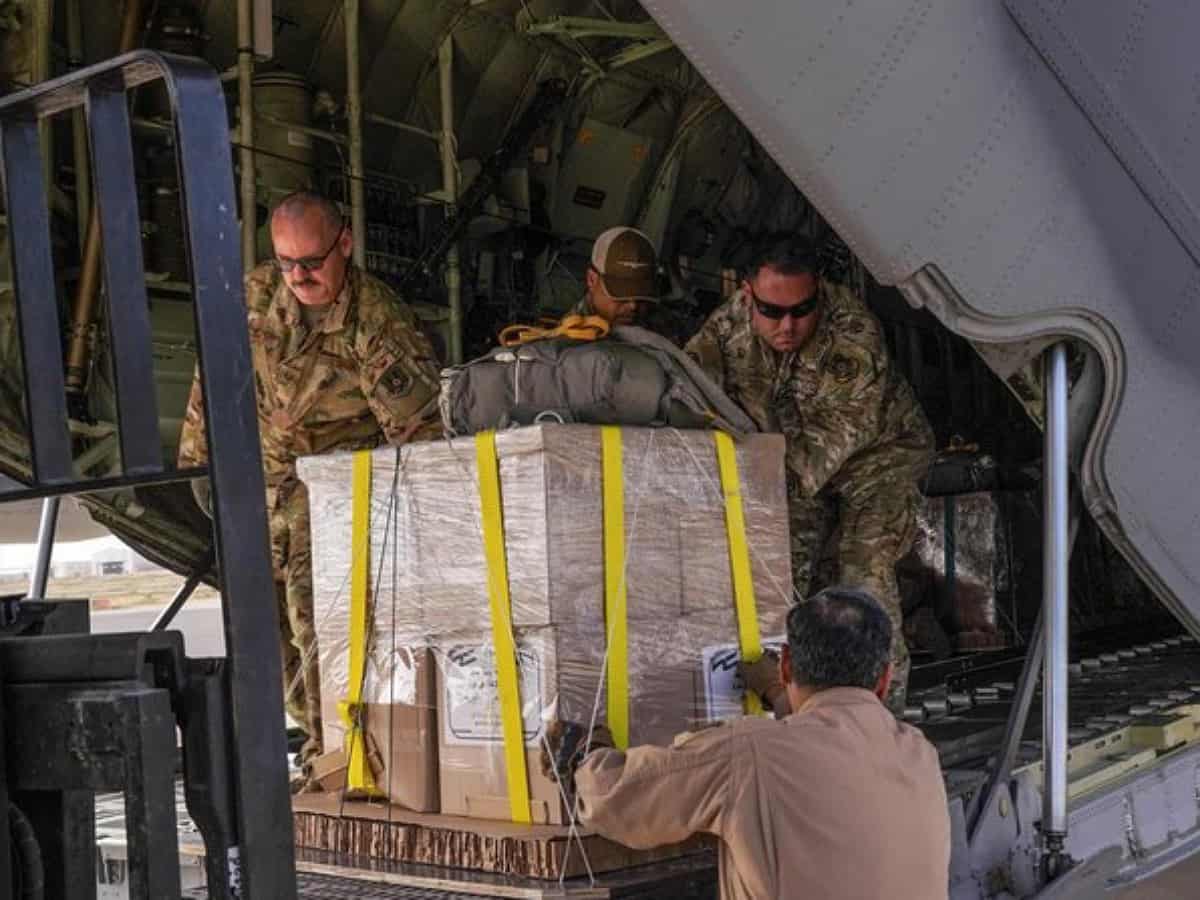 US, Jordan conduct joint aid airdrop to Gaza