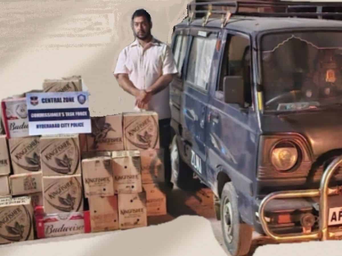 Hyderabad: One arrested for transporting alcohol illegally