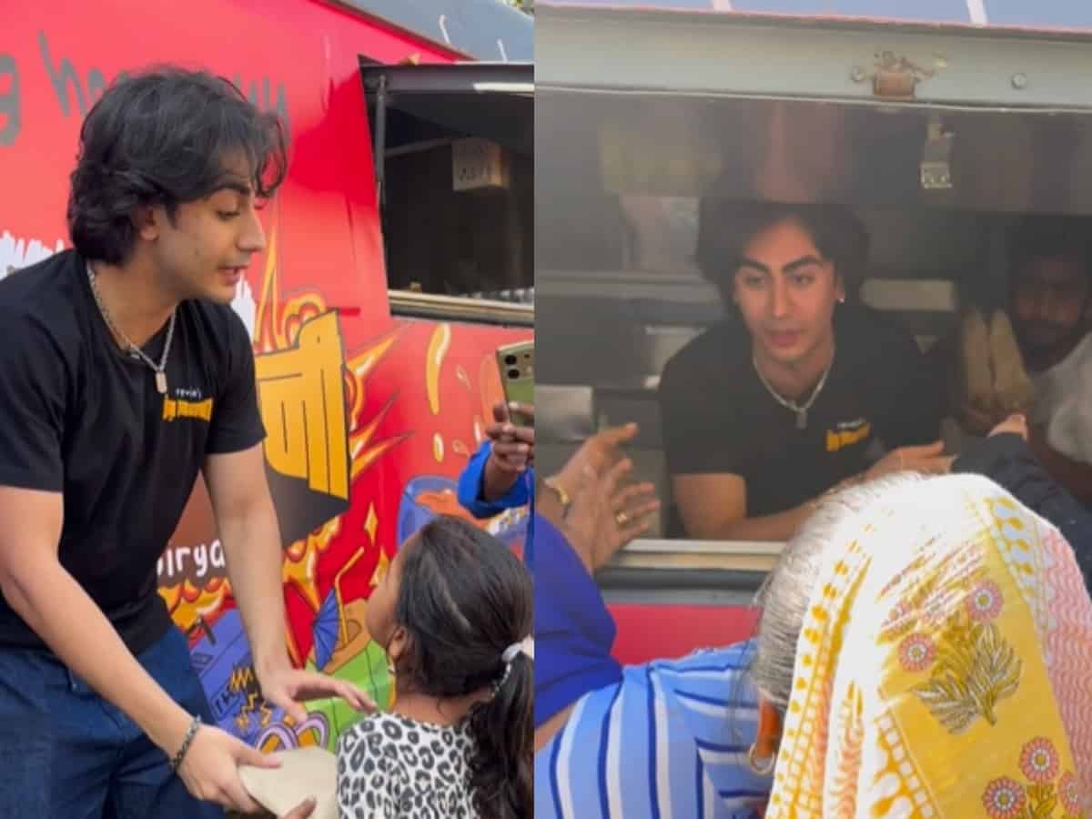 Arbaaz Khan's son Arhaan distributes Biryani on Women's Day