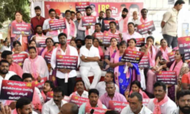 BRS protests to demand Land Regularisation Scheme without charges