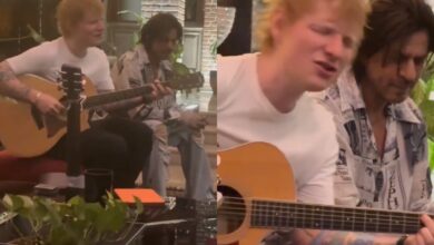 Shah Rukh Khan in awe of Ed Sheeran as he sings 'Perfect'