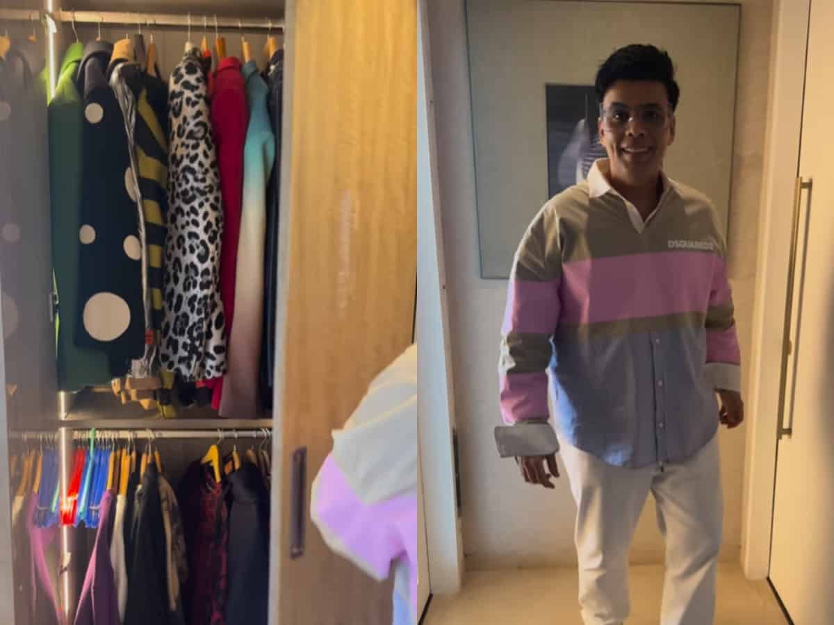 Watch: Farah Khan takes fans to Karan Johar's lavish closet tour