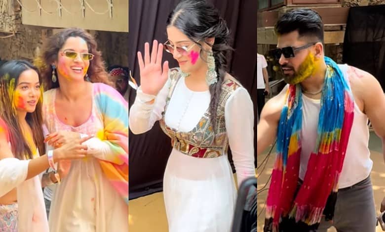 TV universe converges at 'Bigg Boss 17' couple Ankita-Vicky's Holi bash