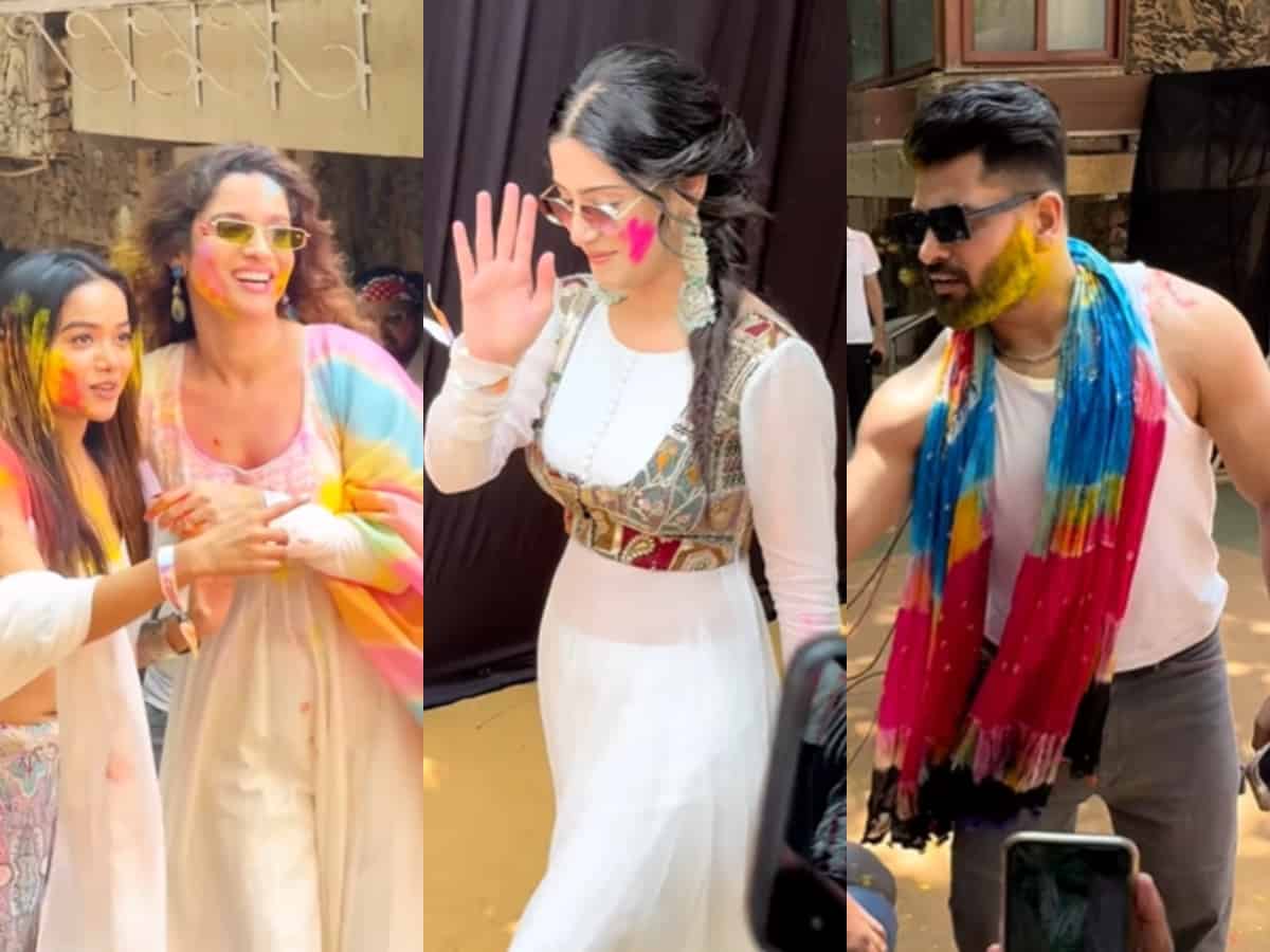 TV universe converges at 'Bigg Boss 17' couple Ankita-Vicky's Holi bash