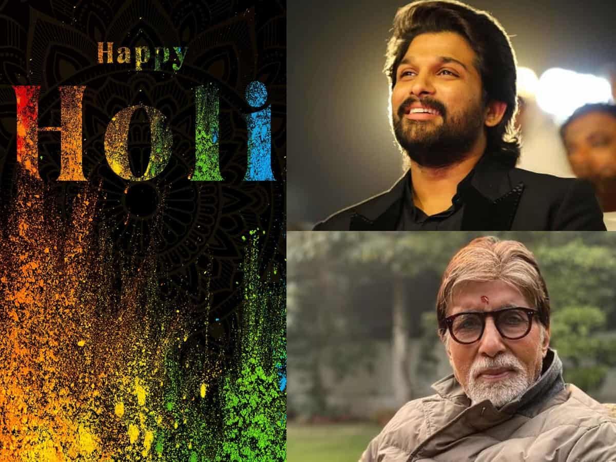 Big B, Chiranjeevi, Allu Arjun, others pour starry good wishes on Holi