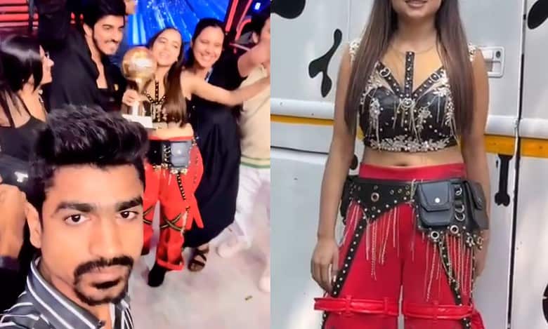 Video of Manisha Rani lifting Jhalak Dikhhla Jaa 11 trophy leaked