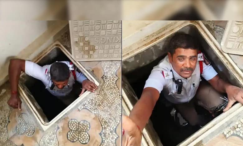 Bengaluru: Toddler falls into water sump, policeman saves life