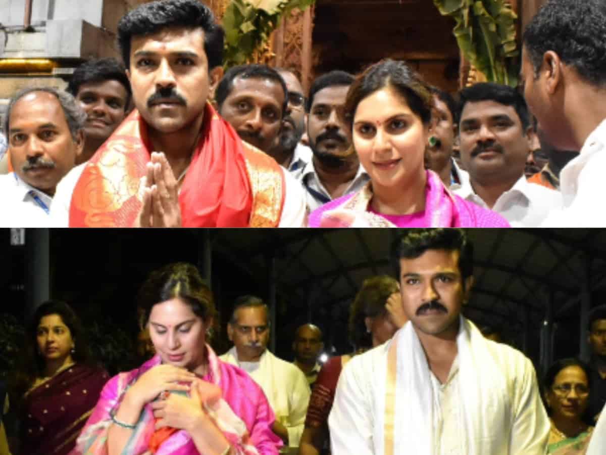 Watch: Ram Charan, Upasana's daughter Klin Kaara's face leaked