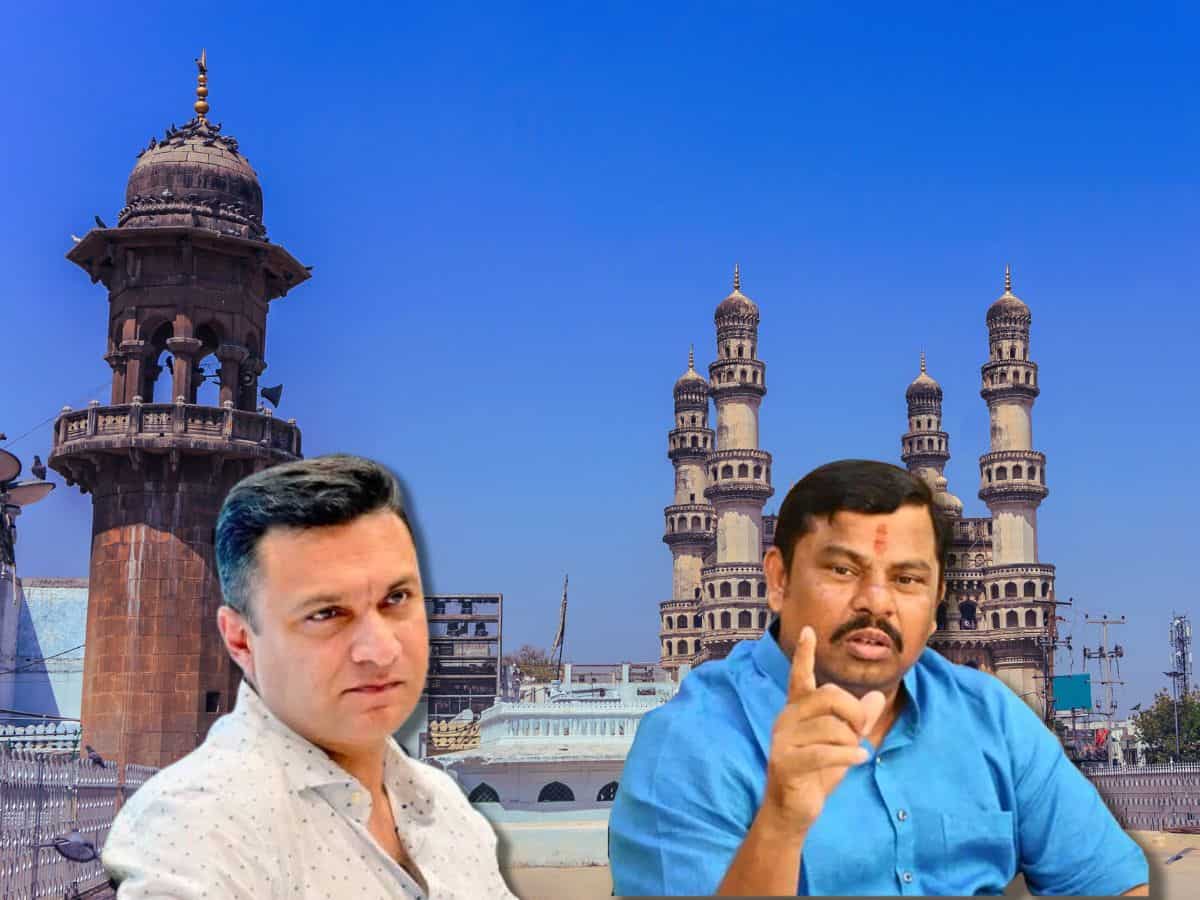 Raja Singh accuses Akbaruddin Owaisi of manipulating 'bewaqoof' Hyderabad voters