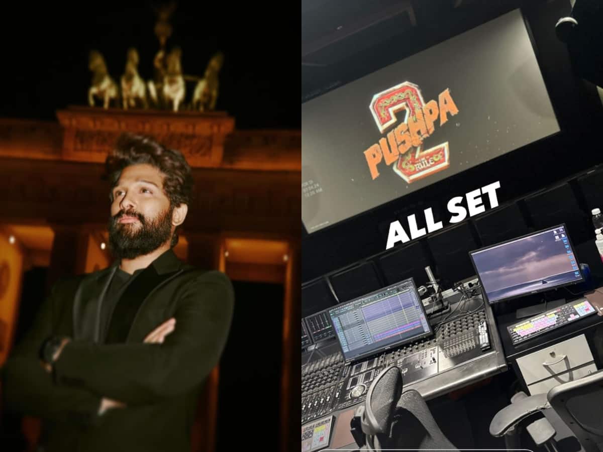 Allu Arjun shares glimpse of dubbing session ahead of teaser release