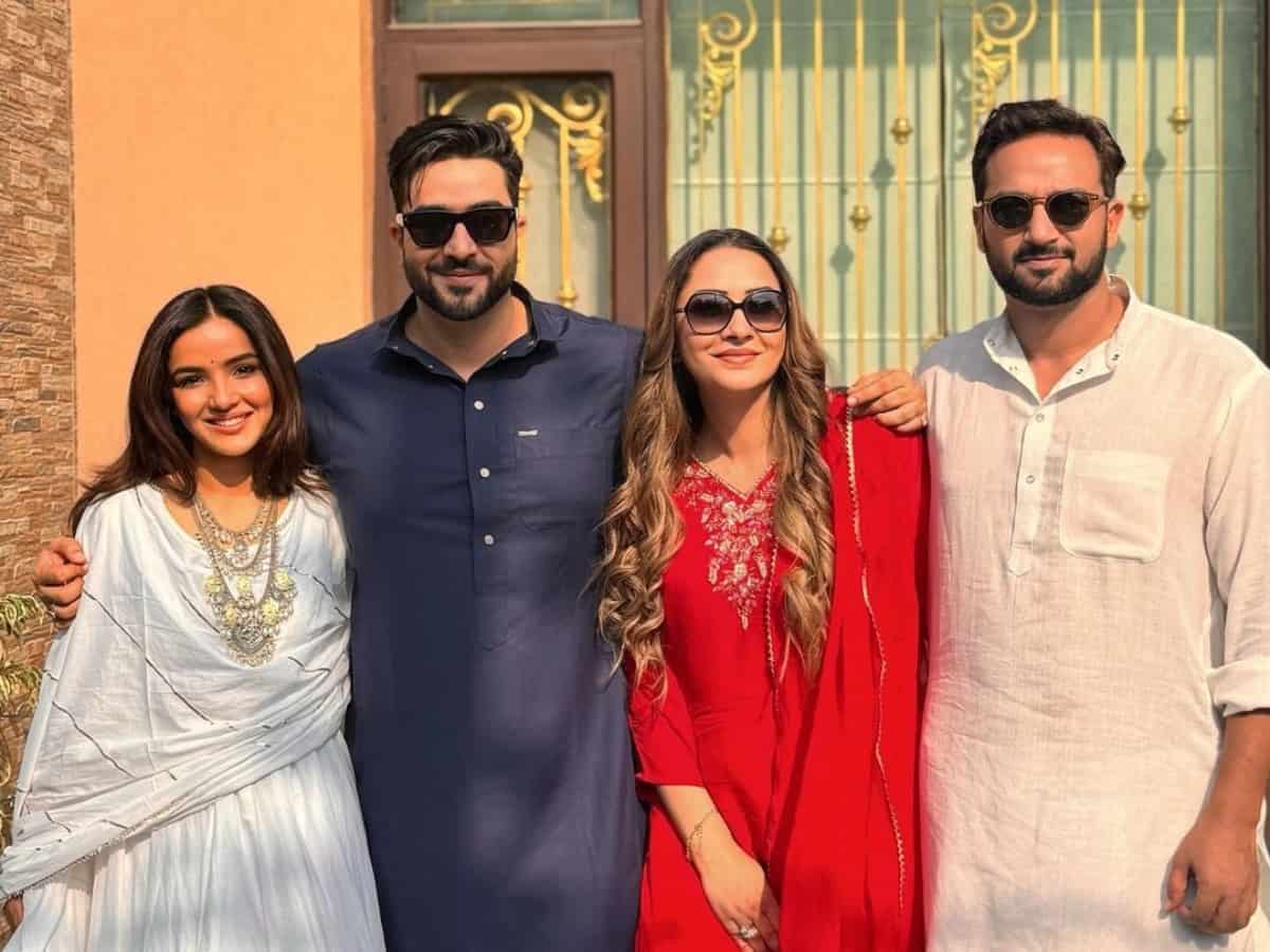 Aly Goni, Jasmin Bhasin shares cute Eid family pics in Kashmir