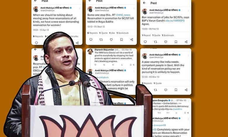 Deleted posts show BJP IT cell chief’s shifting stance on reservation