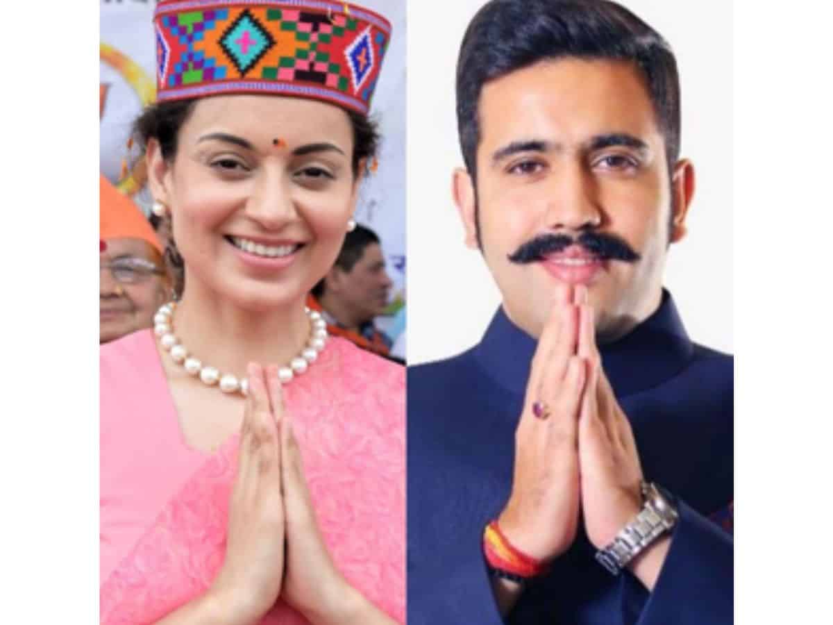 BJP’s Kangana Ranaut and Congress Vikramaditya Singh