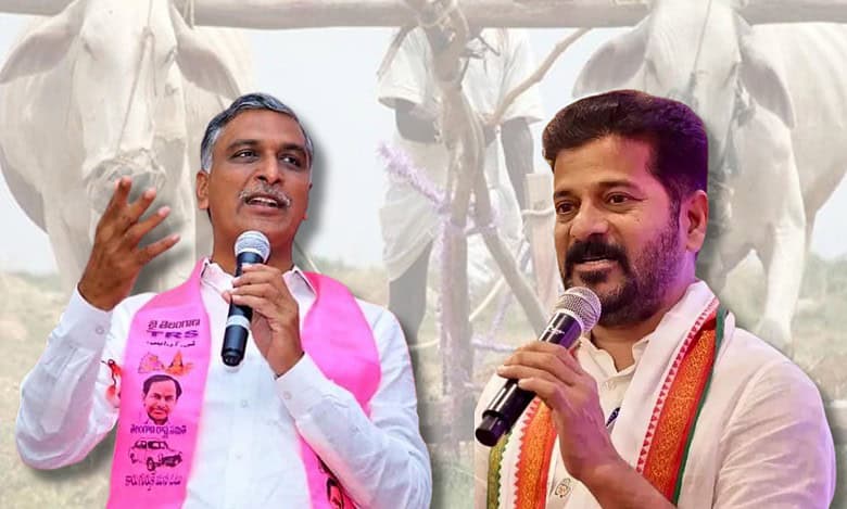 Revanth Reddy and Harish Rao battle on crop loan waiver