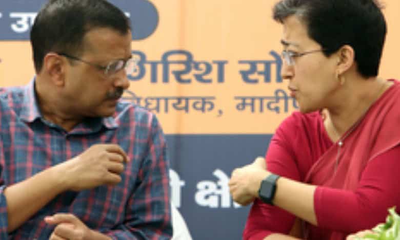 Delhi CM Arvind Kejriwal and Delhi Minister Atishi
