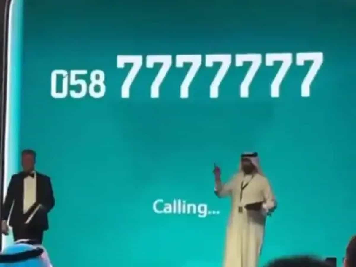 Watch: Dubai mobile number ‘058-7777777’ sold for Rs 7 cr at auction