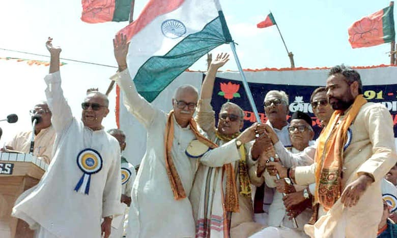 Ekta Yatra, BJP President Dr Murli Manohar Joshi and yatra organizer Narendra Modi