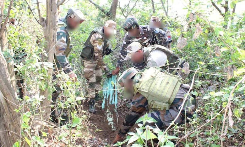 Indian Army recovered a large quantity of illegal Arms, Ammunition in Manipur