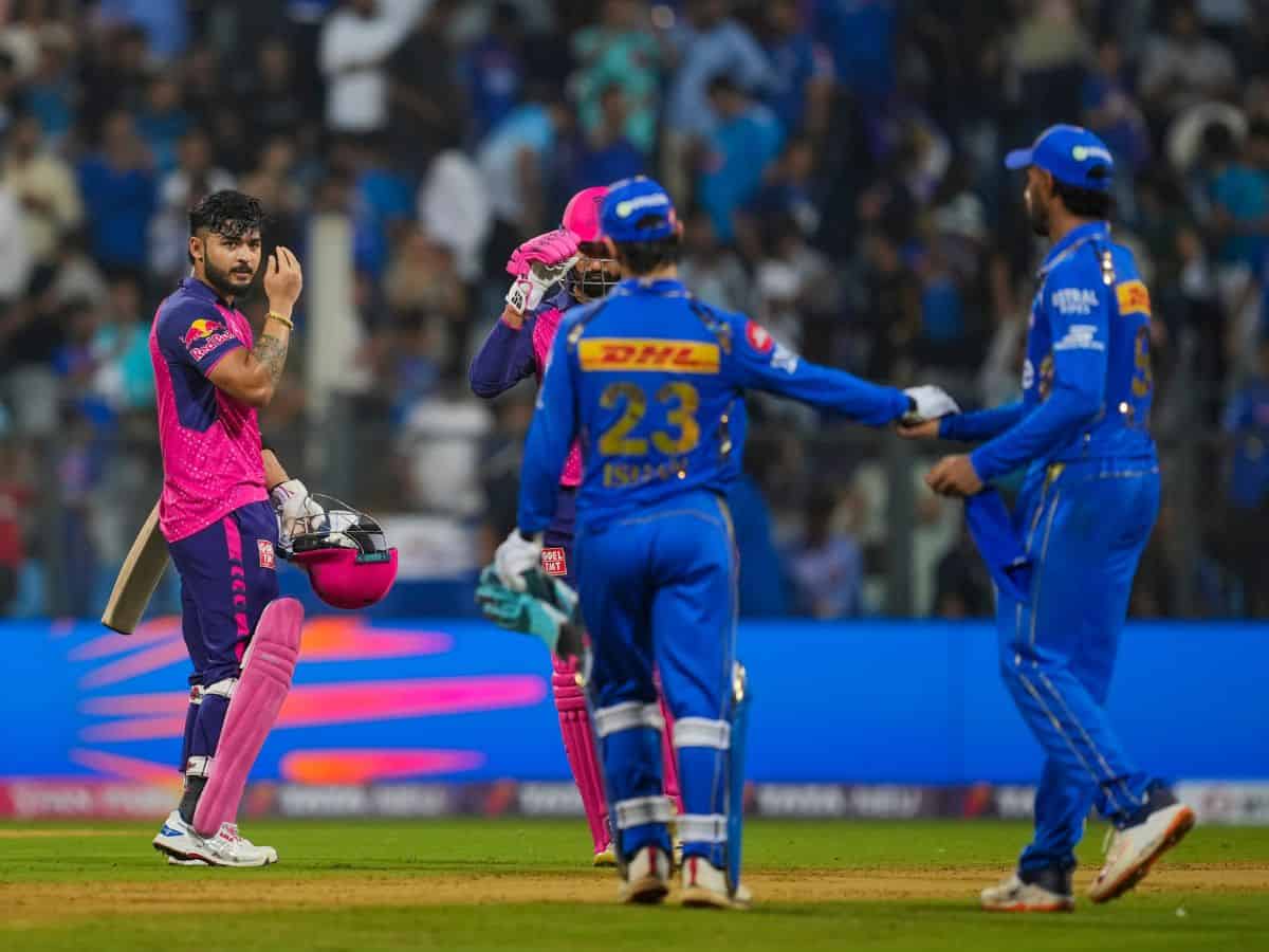 _Indian Premier League (IPL) 2024 cricket match between Mumbai Indians and Rajasthan Royals