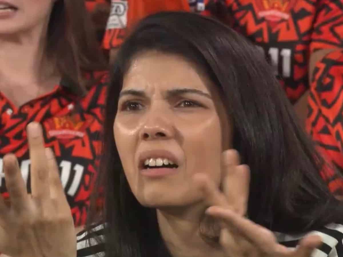 Big loss for SRH in Hyderabad, reaction of Kavya Maran goes viral