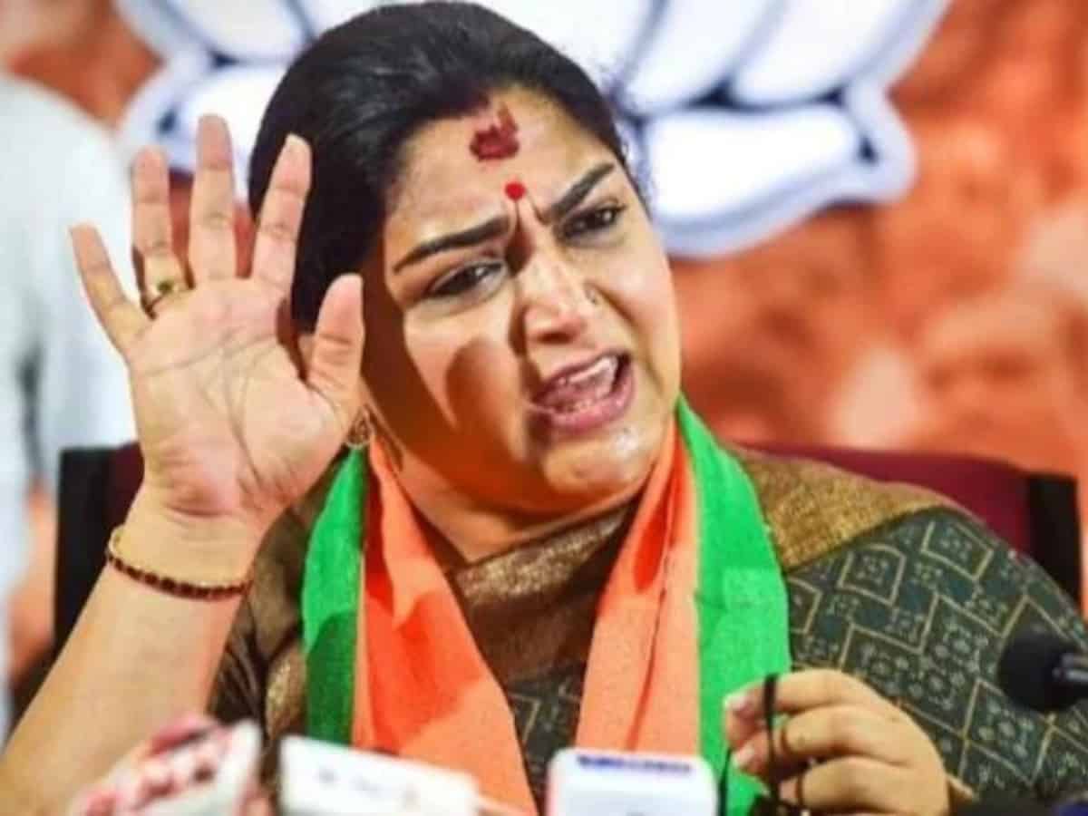 Kushboo Sundar cites health issue to seek 'pause' in LS campaign activities