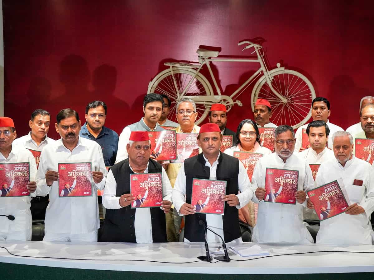 SP vows caste census, MSP guarantee, scrapping Agnipath in poll manifesto