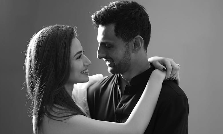 Shoaib Malik and Sana Javed celebrate their first Eid together