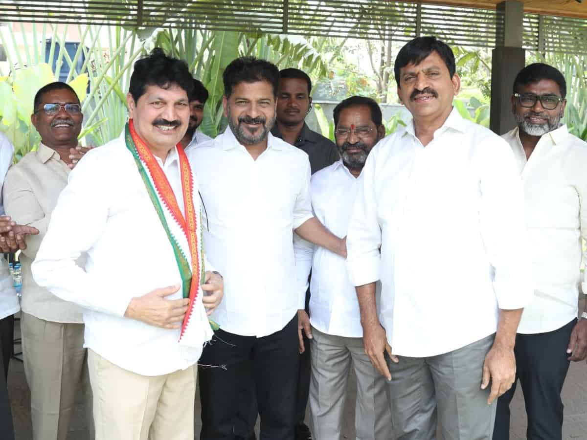 Telangana: Bhadrachalam BRS MLA Tellam Venkat Rao joins Congress