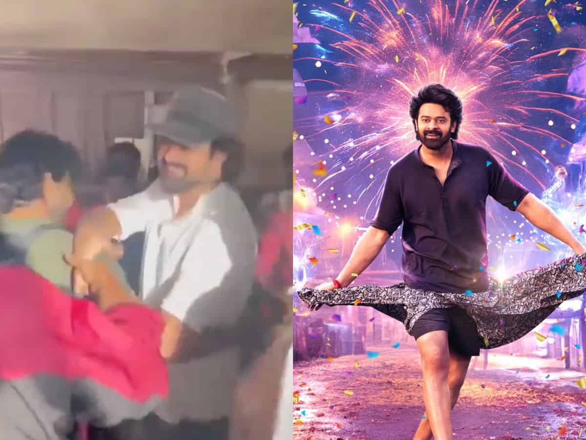 Prabhas spotted with new look in Hyderabad, watch viral video