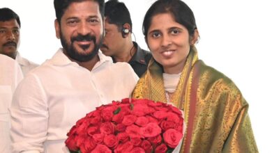 CM Revanth felicitates UPSC 2023 Telangana topper Ananya Reddy