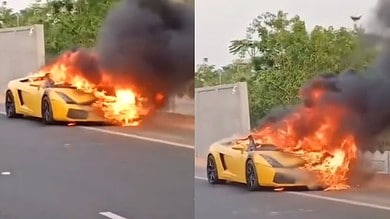 Hyderabad: Lamborghini set ablaze over money issues, Case registered