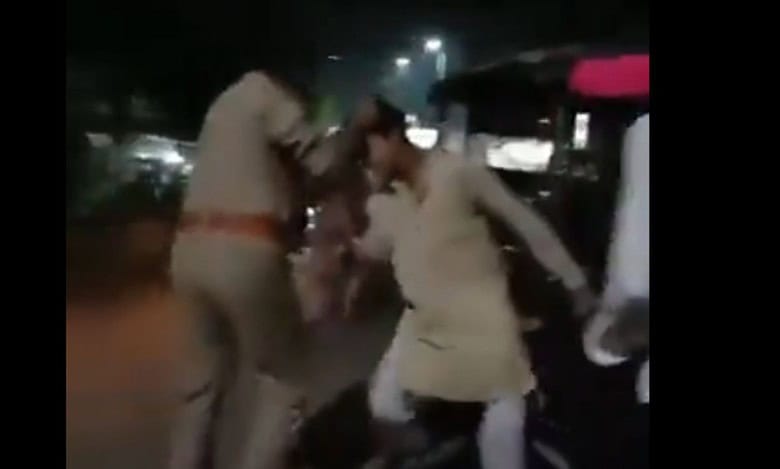Muslim driver thrashed