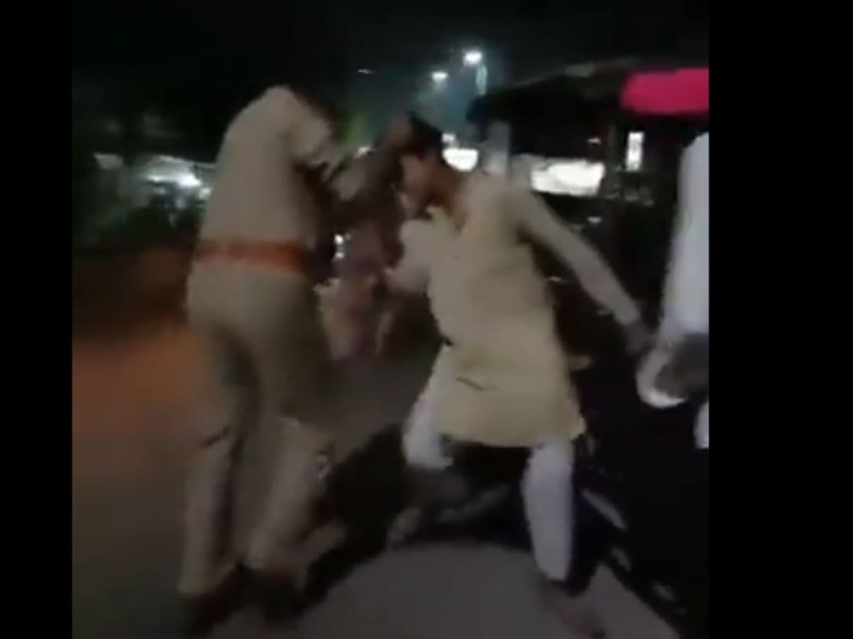 Muslim driver thrashed