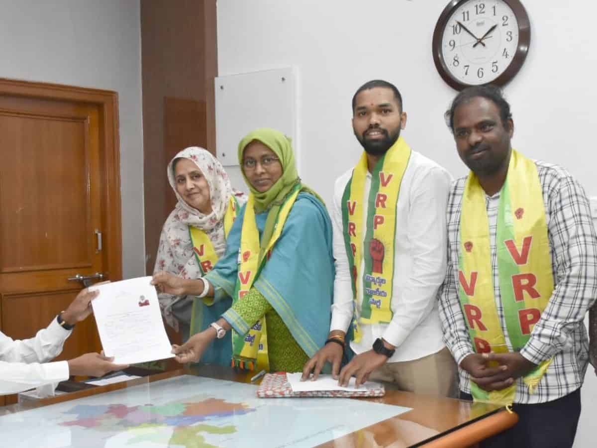 Dr Lubna filed her nomination on behalf of Vidyarthula Rajakiya Party on Thursday.