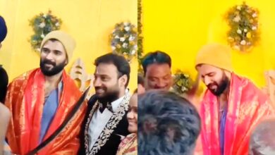 Watch: Vijay Devarakonda attends security guard's wedding in Hyd