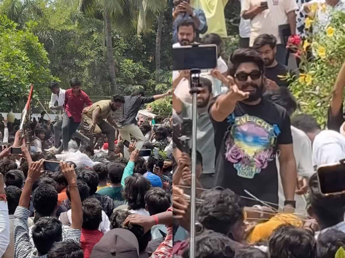 Fans damage Allu Arjun's Hyderabad home, video goes viral