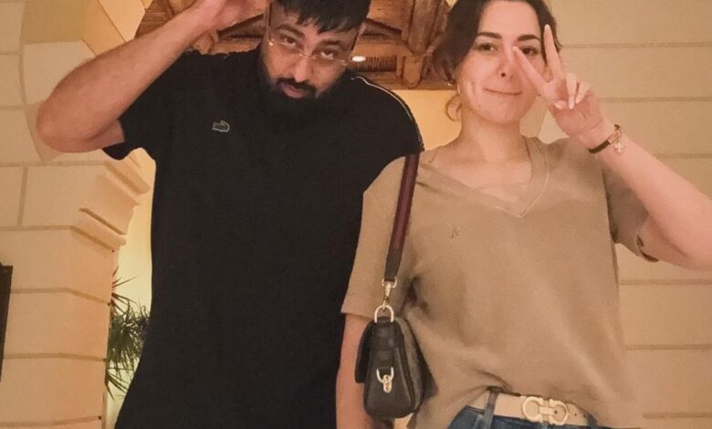 Rapper Badshah parties with Pakistani actress Hania Aamir in Dubai